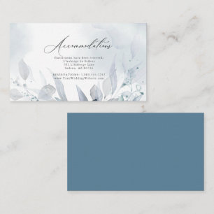 Cartão De Informações Casamento   Alojamentos De Folhagem De Cores De Ág