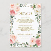Casamento Botânico Geométrico Floral Rosa Bege