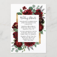 Casamento branco verde-Rosas vermelhos e Dourados