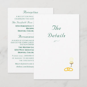 Cartão De Informações Casamento Católico Nuptial Grace