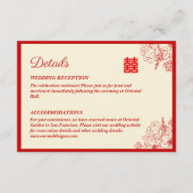 Casamento chinês vermelho bege floral oriental
