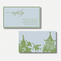 Casamento com Aquarela Floral Verde Azul