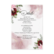 Casamento com Flor de Borgonha Elegante