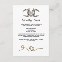 Cartão De Informações Casamento de Barnwood, Locais e Ferraduras do País