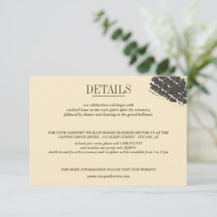 Cartão De Informações Casamento de Casal no Canyon Offroad