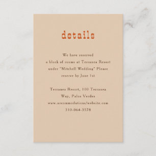 Cartão De Informações Casamento de Cavalos de Carvalho com Cerca de Carv