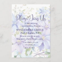 Casamento de Código QR da Elegante Periwinkle Clem