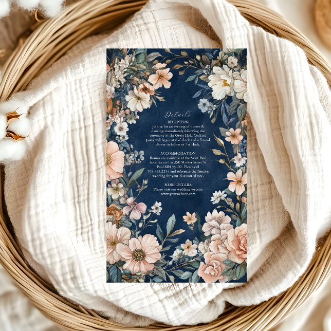 Cartão De Informações Casamento de Elegância Real Victoriana Elegante El (Criador carregado)