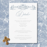 Casamento de Elegante Dusty Blue Chinoiserie Cheru