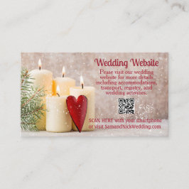 Cartão De Informações Casamento de Feriado