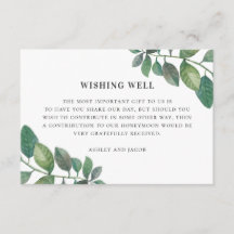 Casamento de folhagem em água verde, desejando bem