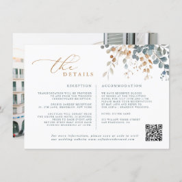 Cartão De Informações Casamento De Molho Terrestre De Tonelada Suave