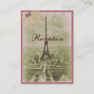 Cartão De Informações Casamento de Paris