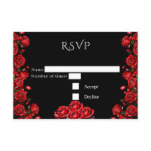 Casamento de Rosas vermelhas Fairytale RSVP