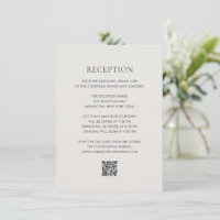 Casamento Elegante Código QR Neutro Limpo