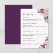 Casamento Elegante com Rosa Roxa e Marfim