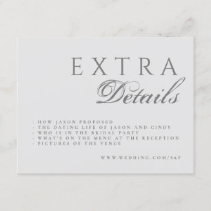 Cartão De Informações Casamento Elegante Da Caligrafia Formal