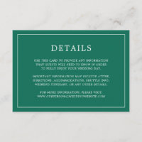 Casamento elegante do Monograma Verde Simples