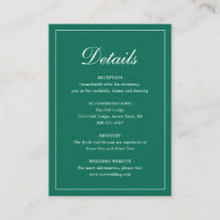 Casamento Elegante Emerald Verde Tradicional Forma