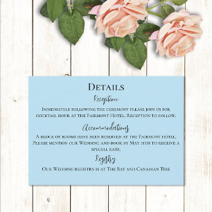 Cartão De Informações Casamento Fantasia Floral Pastel do Unicórnio Bran