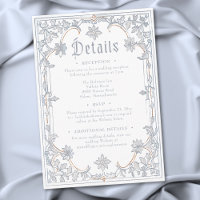 Casamento Fantasia Medieval Moldura Azul Dourado G