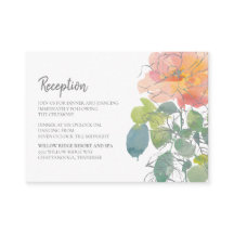 Casamento Floral Boho em Aquarela de Coral Rosa