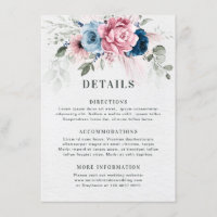Casamento Floral Cor-de-Rosa Cor-de-Rosa Marinho A