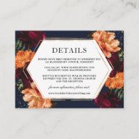 Casamento Floral Laranja Queimada Borgonha Sombrio