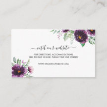 Casamento Floral Verde Roxo Elegante