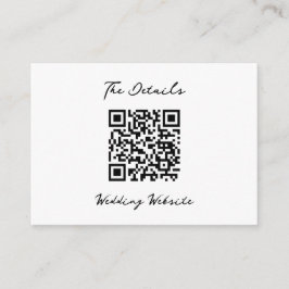 Cartão De Informações Casamento minimalista
