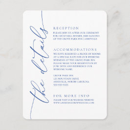 Cartão De Informações Casamento Minimalista Moderno e Marselha 2