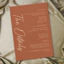 Casamento Minimalista Terracota Ferrugem Elegante