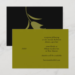 CARTÃO DE INFORMAÇÕES CASAMENTO MOD OLIVE TULIP