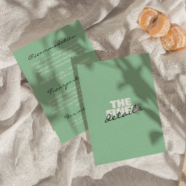 Cartão De Informações Casamento Moderno Colorido Retro Bold Vintage