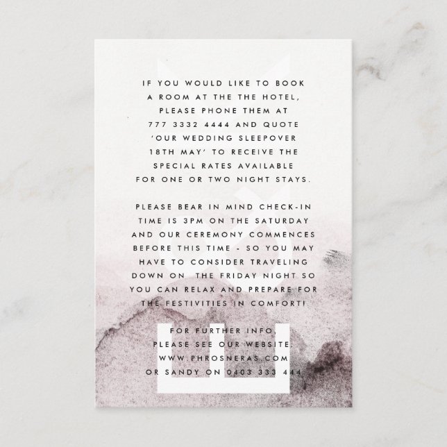 Cartão De Informações Casamento Neutro de Gênero Ultra Moderno (Frente)