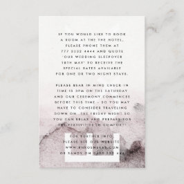 Cartão De Informações Casamento Neutro de Gênero Ultra Moderno