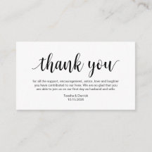 Casamento Obrigado, Script Simples Moderno