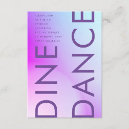 Cartão De Informações Casamento outono Roxo Gradiente Ultra Moderno