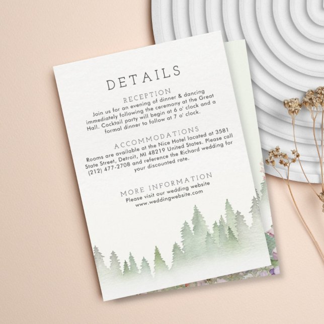 Cartão De Informações Casamento por Aquarela de Castanheiro (Criador carregado)