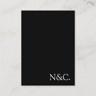 Cartão De Informações Casamento Preto e Branco Minimalista Moderno Simpl