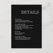 Casamento preto e branco moderno simples