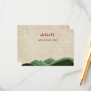 Cartão De Informações Casamento Rustic Camping