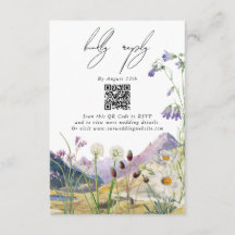 Casamento Rustic Watercolor Wildflower Mountain