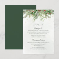Casamento Rustic Winter Berries Pine Cone Greenery