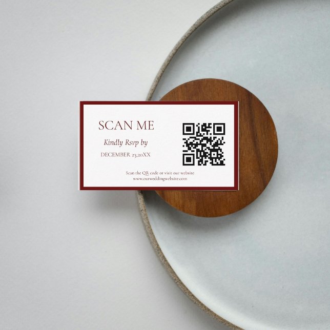 Cartão De Informações Casamento simples da crista botânica monograma (Criador carregado)