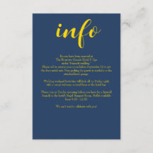 Casamento Simples Formal Azul Marinho e Dourado