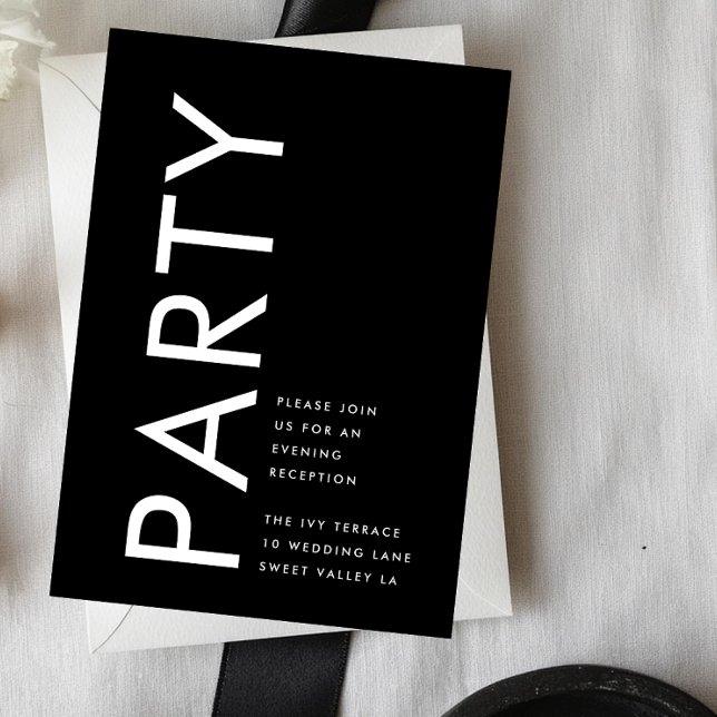 Cartão De Informações Casamento Simples Monograma Grande Ultra Moderno (Criador carregado)