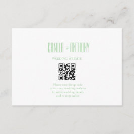 Cartão De Informações Casamento Turquesa