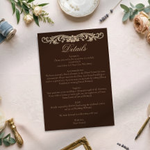 Casamento Vintage Baroque Marrom e Creme Elegante