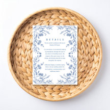 Casamento Vintage Floral Azul Empoeirado